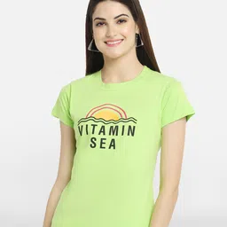 Fabflee Pack Of 3 Typography Printed Short Sleeves Regular Fit Cotton T-shirt image 2