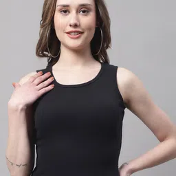 FBAR Round Neck Fitted Cotton Top-image-28