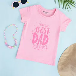 Pantaloons Junior Girls Typography Printed Cotton T-Shirt-picture-24
