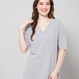 House Of Zelena V-Neck Cotton Top-image-21