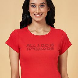 People Round Neck Embellished Cotton Crop T-shirt-picture-11