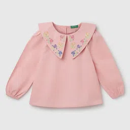 United Colors of Benetton Girls Embroidered Cotton Top-picture-3