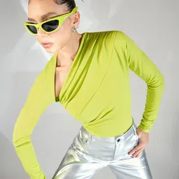 Uptownie Stretchable Asymmetrical Full Sleeve Top-picture-18