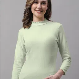 FBAR Pack Of 2 High Neck Knitted Cotton Crop Fitted Tops image 3