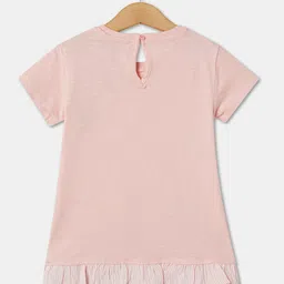 R&B Girls Floral Printed Cotton Regular Top image 4