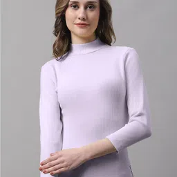 FBAR Pack of 2 High Neck Cotton Fitted Tops image 3