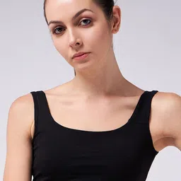 COLOR CAPITAL Pack Of 2 Scoop Neck Sleeveless Cotton Bralette Crop Top image 2