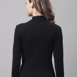 FBAR Pack Of 2 High Neck Ribbed Bio-Wash Cotton Tops image 2