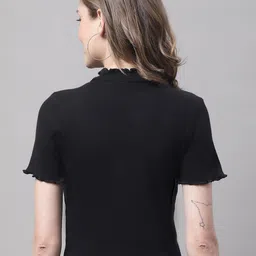 FBAR Pack Of 2 High Neck Fitted Cotton Crop Tops image 3