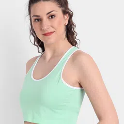 COLOR CAPITAL Pack Of 2 Scoop Neck Sleeveless Cotton Bralette Crop Top image 3