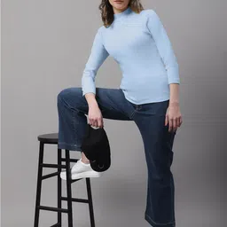 FBAR Pack of 2 Ribbed Cotton Fitted Tops image 5