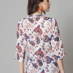 PowerSutra Ethnic Motifs Printed Pure Cotton Regular Top image 5