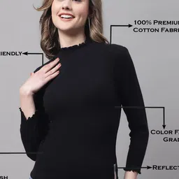 FBAR Pack Of 2 High Neck Knitted Cotton Fitted Tops image 5