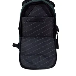 SWISS MILITARY Unisex Black Backpack With USB Charging Port And Laptop Cooling Flexi Stand image 4