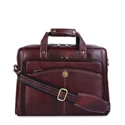 HiLEDER Unisex Brown Leather 15 inch Laptop Bag-picture-18