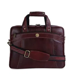 HiLEDER Unisex Pure Leather Briefcase Laptop Bag-image-33