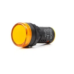 Yellow AC220V 22mm AD16-22DS LED Power Pilot Signal Light Lamp image 1
