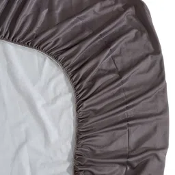 GADDA CO Grey Terry Fitted Waterproof Mattress Protector image 3