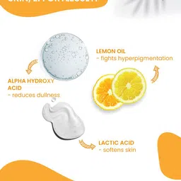 NutriGlow Naturals Papaya Facial Scrub For Deep Exfoliation with Lemon Oil - 100 g image 3