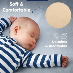 GADDA CO Beige Terry Cotton Elastic Fitted Breathable Mattress Protector image 5