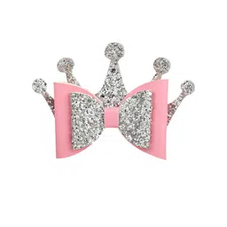 Aye Candy Girls Pink & Silver-Toned Princess Bow Alligator Hair Clip-image-67