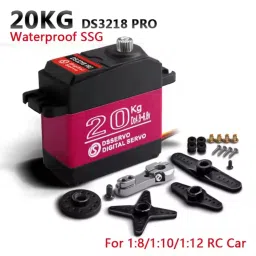 DSServo DS3218SSG Pro Servo Motor High Torque 20KG Stainless Steel Gear Digital Servo Waterproof SSG RC Servo With 180°, 270° (Optional) Degree Rotation For 1/8, 1/10 and 1/12 Scale RC CarsDSServo DS3218SSG Pro Servo Motor High Torque 20KG Stainless Steel Gear Digital Servo Waterproof SSG RC Servo With 180°, 270° (Optional) Degree Rotation For 1/8, 1/10 and 1/12 Scale RC Cars-picture-22