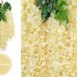 viraj Beige Westeria Artificial Flower image 2