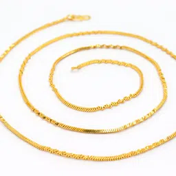28 inches Neck Chain Gold-Plated NeW Trendy Fashion Chain Fit for Men & Women Gold-plated Plated Alloy Chain-image-87
