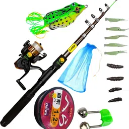 Fishing Rod and reel set full set combo SPRED with frog set 2.1 fishing set Multicolor, Red Fishing Rod-picture-16