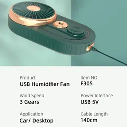 maties Humidifier Fan For Car 118 Car Interior Fan image 3