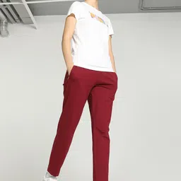 Puma Zippered Jersey Women Regular Fit Cotton Track Pant image 4