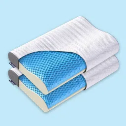the sleep company Curve Cervical 25x15 Inch Pillow With SmartGRID Technology (Set of 2) image 1