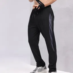 hrx by hrithik roshan Men Solid Black Track Pants-picture-12
