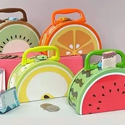 leftright Fruit Shaped Coin Box for Kids, Girls, Money Box for Kids, Birthday Return Gift Coin Bank-picture-20