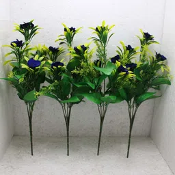 TFH Artificial Flower Bunch For Home Balcony Garden Decoration Pack Of-4 Multicolor Ballmum Artificial Flower-picture-30
