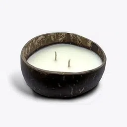 Natural Coconut Shell Soy Wax Candle (Glossy Bowl) (Orange & Pepper, 6W x 7H) Candle-image-65