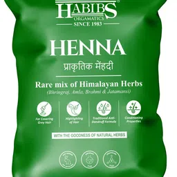 habibs Henna Mehndi Powder Enriched with Bhringraj Amla Brahmi Jatamansi For Hair Color image 1