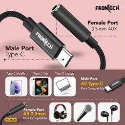 Frontech USB Type C Cable 0.07 m - NC-0039 image 5