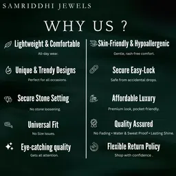 samriddhi jewels Floral Shine Textured Gold-Tone Stud Earrings for Women & Girls Cubic Zirconia Stainless Steel Stud Earring image 5