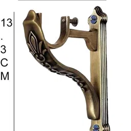 lymer enterprises Gold Cord Pull, Curtain Hooks, Curtain Knobs, Curtain Rings, Rod Rail Bracket, Tieback Hook Metal image 2