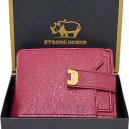 strong horns Men Casual, Formal, Travel, Trendy Red Artificial Leather RFID Wallet-picture-20