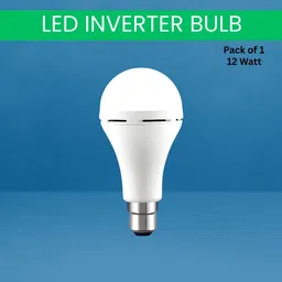 guggu 12W Emergency Inverter LED Bulb & Rechargeable Emergency Led Bulb For HomeBO311 4 hrs Bulb Emergency Light image 1