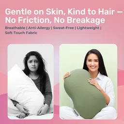 napzio Memory Foam Sleeping Pillow Pack of 2 Solid image 4