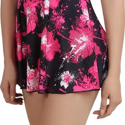 speedo Swimdress With Boyleg - Endurance 10 Racerback Printed Women Swim-dress Dark Blue Swimsuit image 4