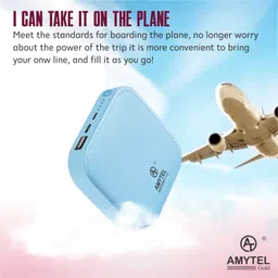 amytel 10000 mAh 15 W Mini Pocket Size Power Bank image 5