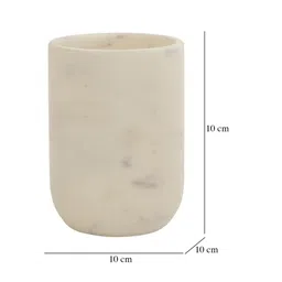 nikkispride White Marble Toothbrush Holder with Sleek Design image 2