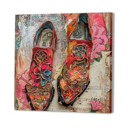 art street 22 Inches Flower Canvas Stretched Wall Art Printed Pinting image 3