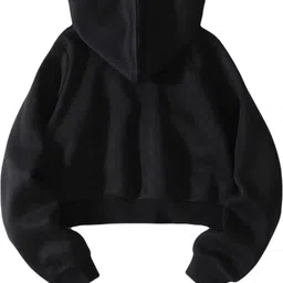 selvo Women Full Sleeve Solid Hooded Sweatshirt image 2