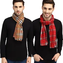 Trendy World Checkered Men Muffler-image-80
