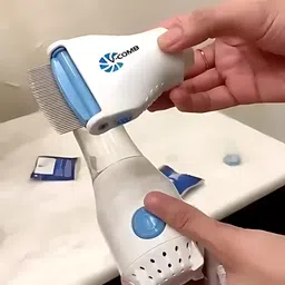 v comb Electrical Head Lice Comb Eggs Remover Hair V-Comb Vacuums Removed Machine image 3